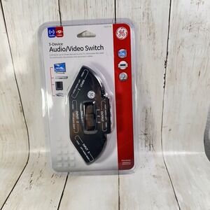 NEW General Electric GE Black 3-Device Audio/Video Switch/Selector Sealed Jasco‎
